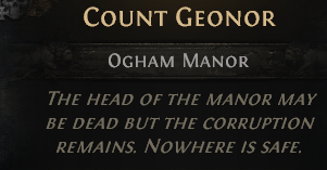 MMOJUGG Path of Exile 2 COUNT GEONOR---ACT 1 Details View of Item Function and Use
